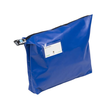 Single Seam Mail Bag with Gusset CG2 Button Blue